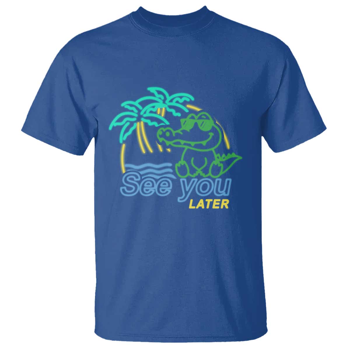 Funny See You Later Teacher Summer Alligator T Shirt Later Gator Last Day Of School TS11 Royal Blue Print Your Wear