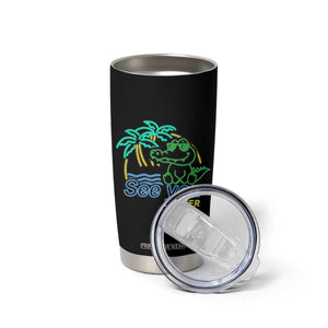 Funny See You Later Teacher Summer Alligator Tumbler Cup Later Gator Last Day Of School TS11 Print Your Wear