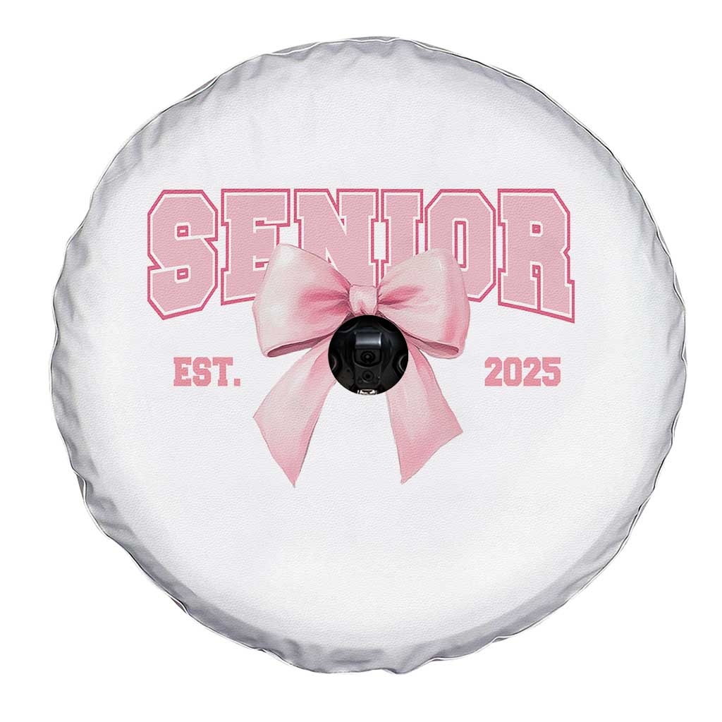 Funny Senior EST 2025 Graduation Coquette Spare Tire Cover TS11 Print Your Wear