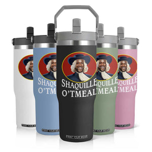 Funny Shaquille Oatmeal Flip Straw Tumbler Shaq O'neal Meme Cereal Parody TS02 Print Your Wear