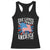 Funny She Loves Jesus And America Too Racerback Tank Top 4th Of July Patriotic Christian American Flag TS11 Black Print Your Wear