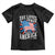 Funny She Loves Jesus And America Too Toddler T Shirt 4th Of July Patriotic Christian American Flag TS11 Black Print Your Wear