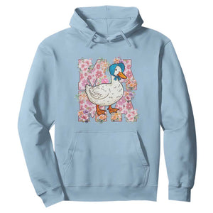 Funny Silly Mama Goose Hoodie Boho Flower Mother's Day TS11 Light Blue Print Your Wear