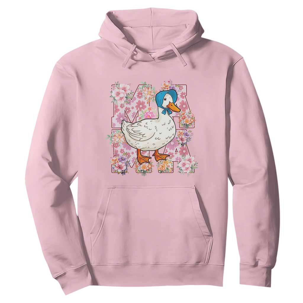 Funny Silly Mama Goose Hoodie Boho Flower Mother's Day TS11 Light Pink Print Your Wear