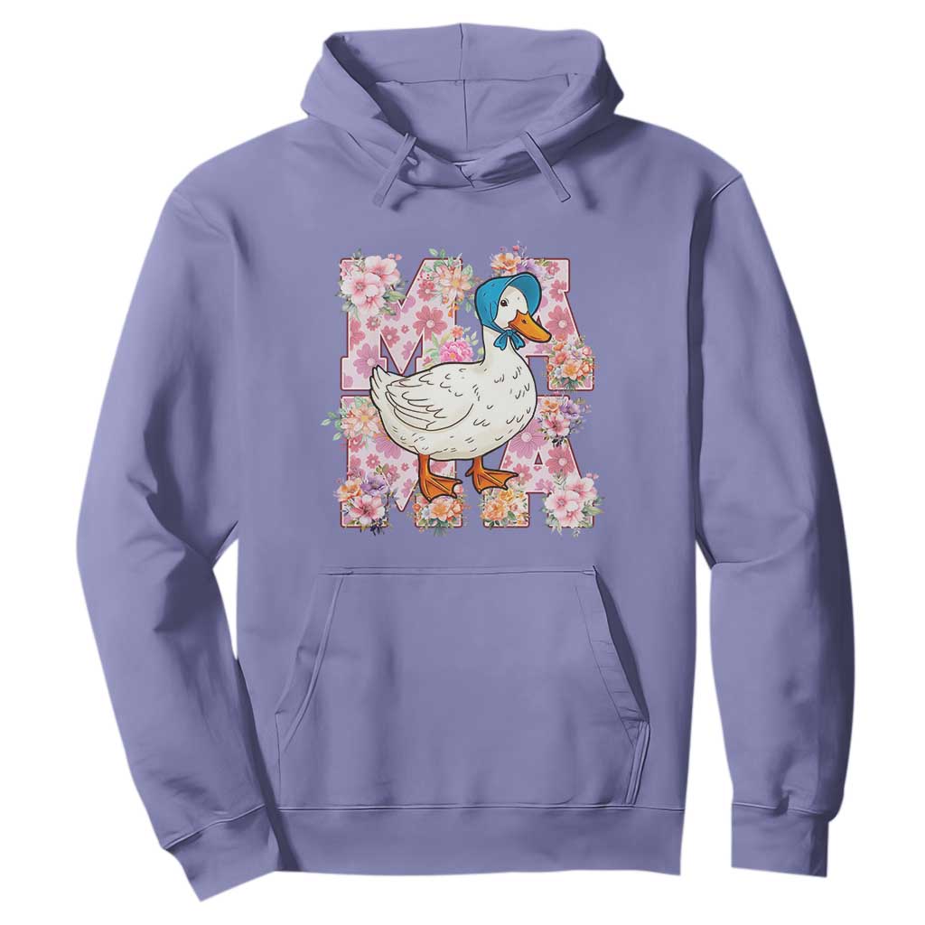 Funny Silly Mama Goose Hoodie Boho Flower Mother's Day TS11 Violet Print Your Wear
