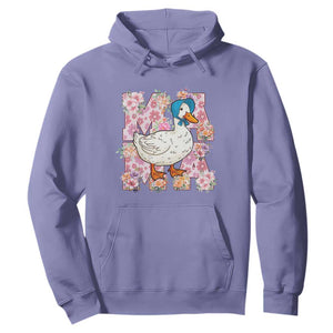 Funny Silly Mama Goose Hoodie Boho Flower Mother's Day TS11 Violet Print Your Wear