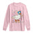 Funny Silly Mama Goose Long Sleeve Shirt Boho Flower Mother's Day TS11 Light Pink Print Your Wear