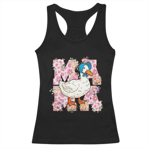 Funny Silly Mama Goose Racerback Tank Top Boho Flower Mother's Day TS11 Black Print Your Wear