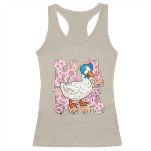 Funny Silly Mama Goose Racerback Tank Top Boho Flower Mother's Day TS11 Sand Print Your Wear