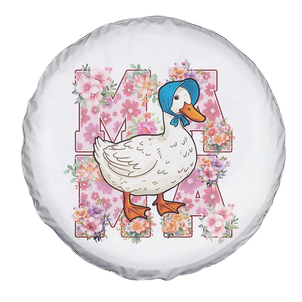 Funny Silly Mama Goose Spare Tire Cover Boho Flower Mother's Day TS11 Print Your Wear