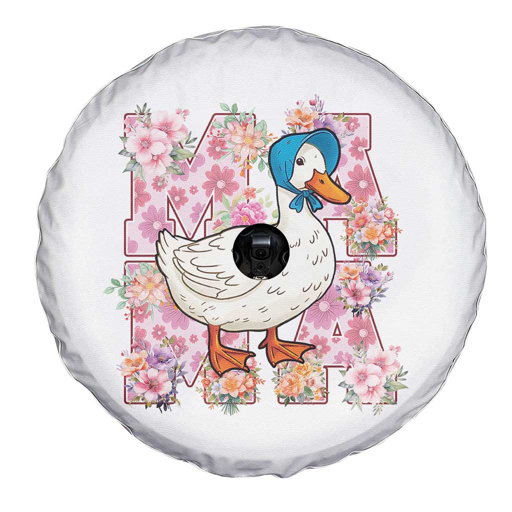 Funny Silly Mama Goose Spare Tire Cover Boho Flower Mother's Day TS11 Print Your Wear