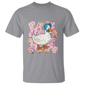 Funny Silly Mama Goose T Shirt Boho Flower Mother's Day TS11 Sport Gray Print Your Wear