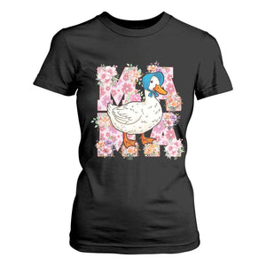 Funny Silly Mama Goose T Shirt For Women Boho Flower Mother's Day TS11 Black Print Your Wear