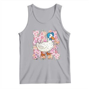 Funny Silly Mama Goose Tank Top Boho Flower Mother's Day TS11 Athletic Heather Print Your Wear