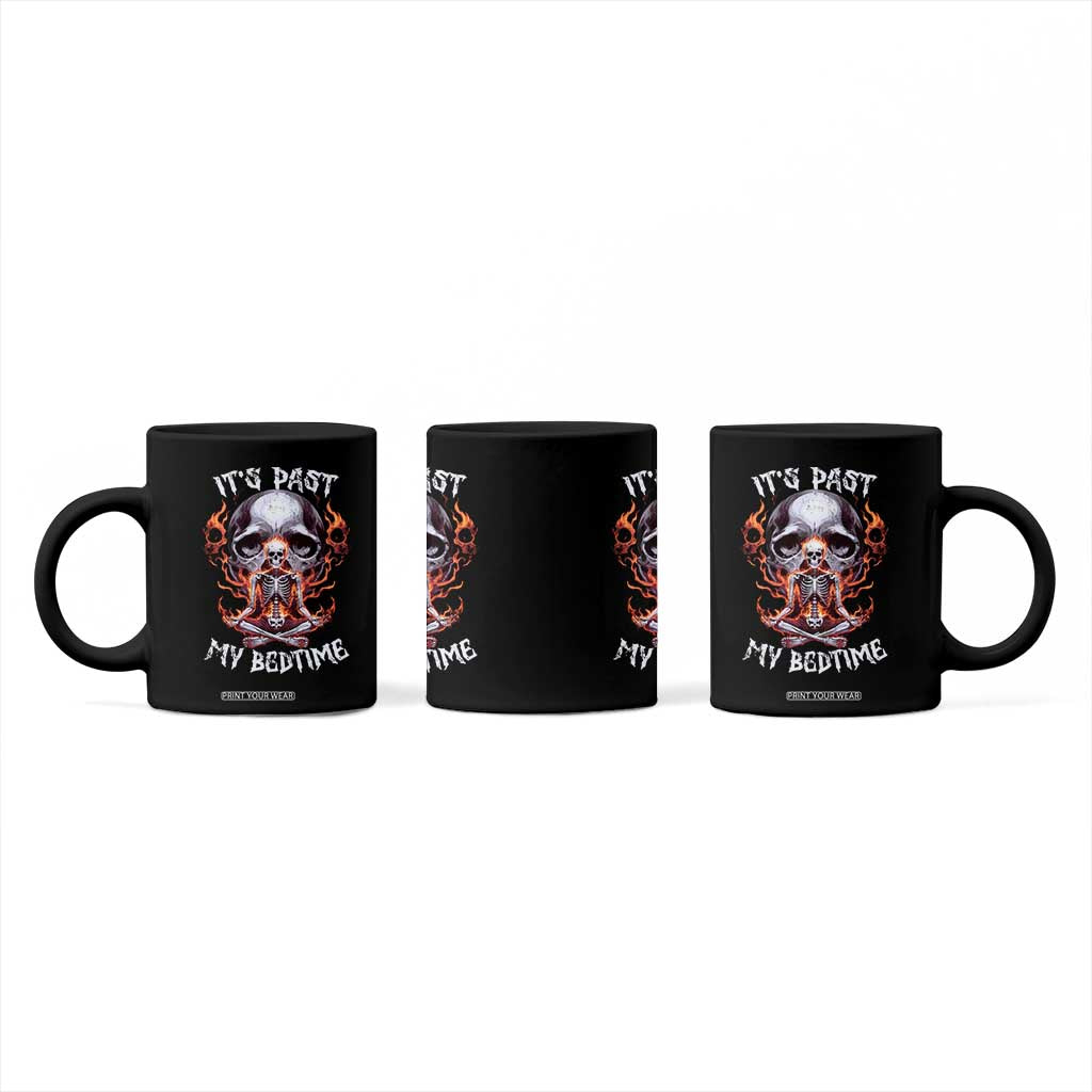 Funny Skeleton Meme Coffee Mug It's Past My Bedtime TS09 Print Your Wear