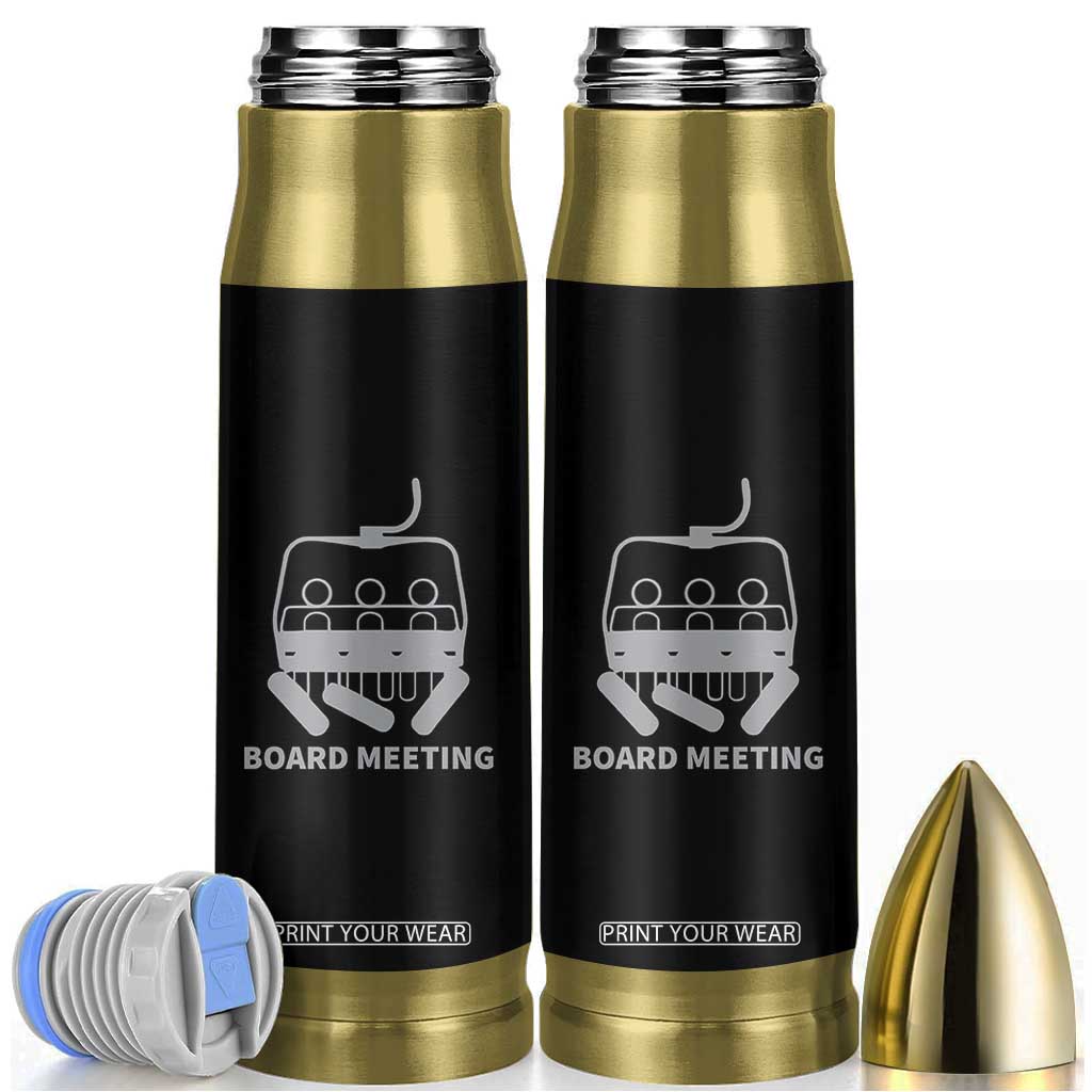 Funny Skiing Bullet Tumbler Snowboard Meeting Gift TS10 Black Print Your Wear