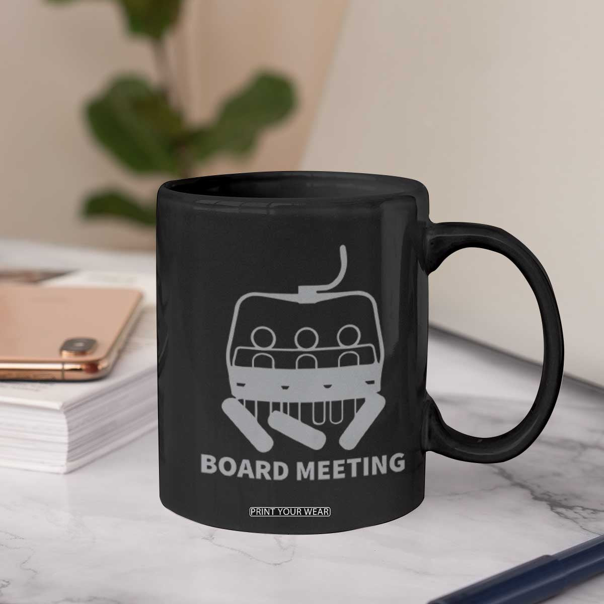 Funny Skiing Coffee Mug Snowboard Meeting Gift TS10 Print Your Wear