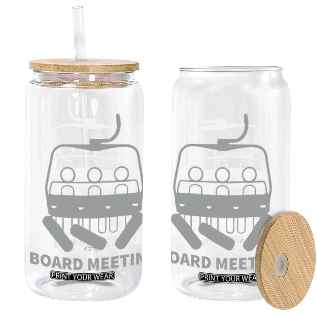 Funny Skiing Glass Can Snowboard Meeting Gift TS10 Black Print Your Wear