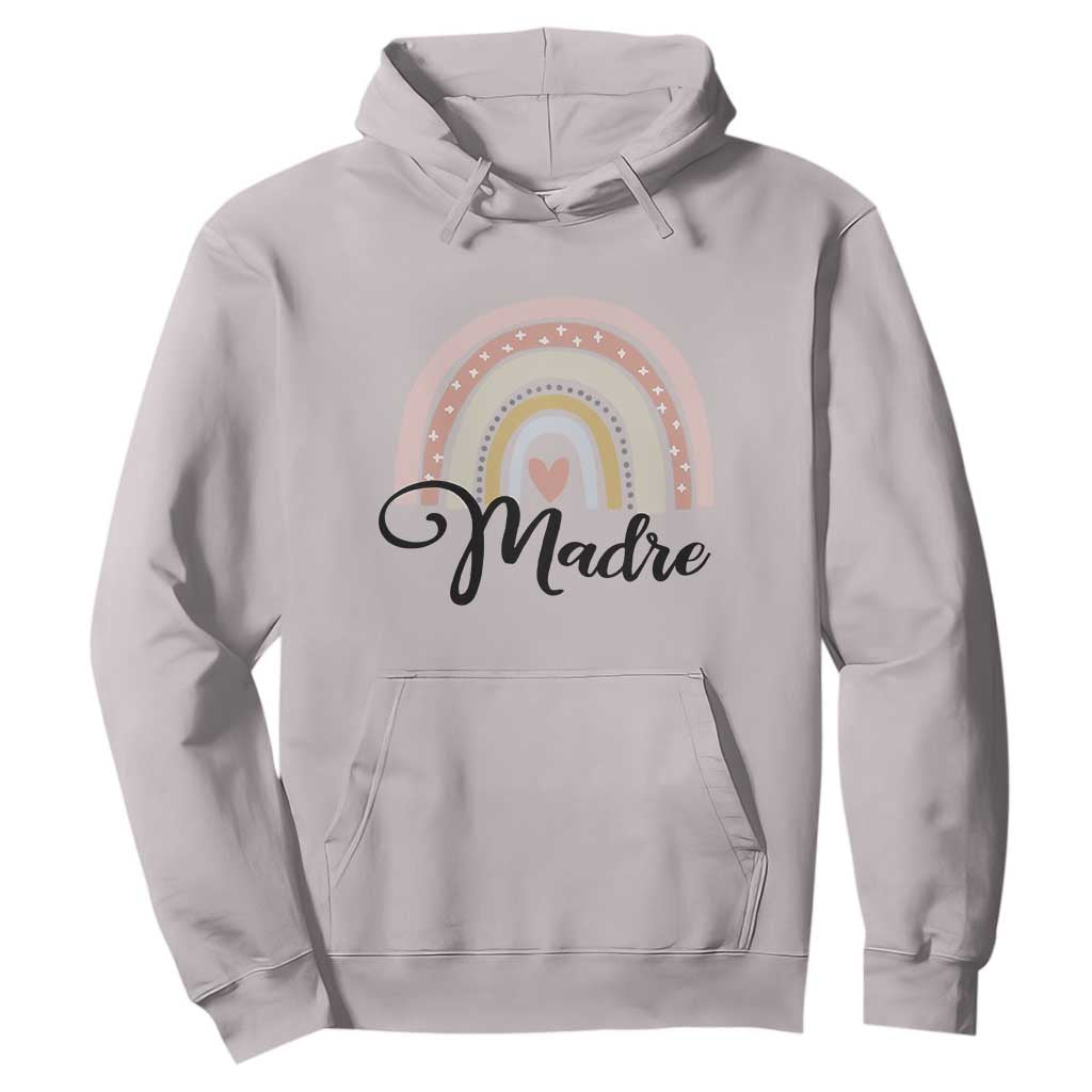 Funny Spanish Latina Mom Madre Hoodie Cute Rainbow TS11 Ice Gray Print Your Wear