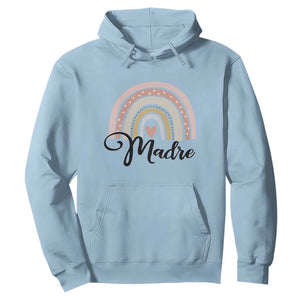 Funny Spanish Latina Mom Madre Hoodie Cute Rainbow TS11 Light Blue Print Your Wear