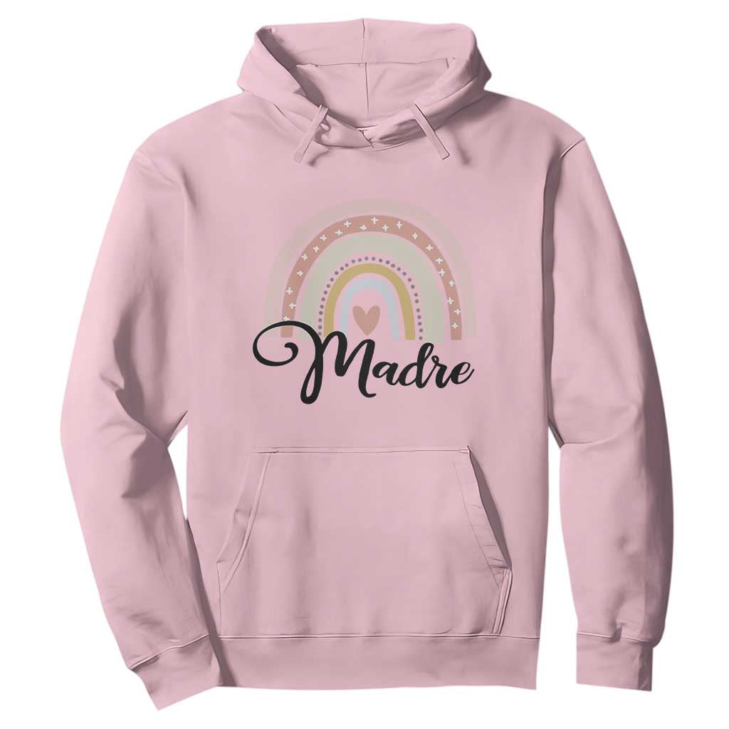 Funny Spanish Latina Mom Madre Hoodie Cute Rainbow TS11 Light Pink Print Your Wear