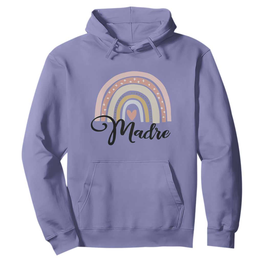 Funny Spanish Latina Mom Madre Hoodie Cute Rainbow TS11 Violet Print Your Wear