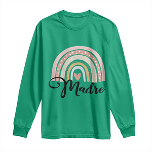 Funny Spanish Latina Mom Madre Long Sleeve Shirt Cute Rainbow TS11 Irish Green Print Your Wear