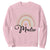 Funny Spanish Latina Mom Madre Sweatshirt Cute Rainbow TS11 Light Pink Print Your Wear