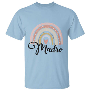 Funny Spanish Latina Mom Madre T Shirt Cute Rainbow TS11 Light Blue Print Your Wear