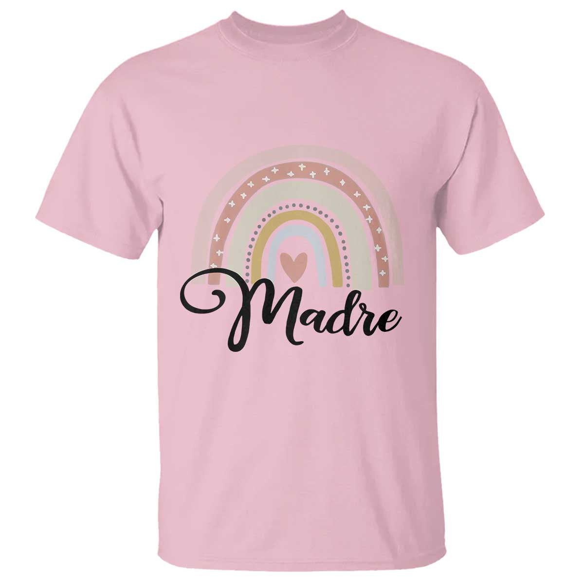 Funny Spanish Latina Mom Madre T Shirt Cute Rainbow TS11 Light Pink Print Your Wear