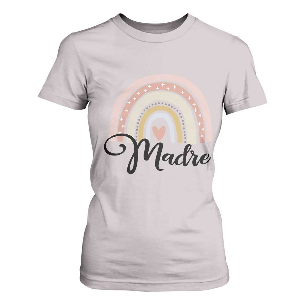 Funny Spanish Latina Mom Madre T Shirt For Women Cute Rainbow TS11 Ice Gray Print Your Wear