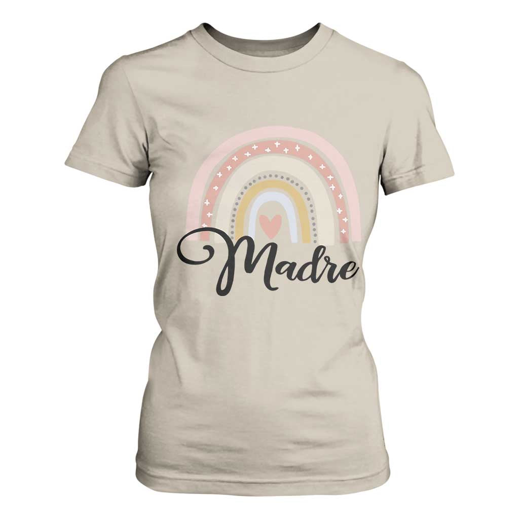 Funny Spanish Latina Mom Madre T Shirt For Women Cute Rainbow TS11 Sand Print Your Wear