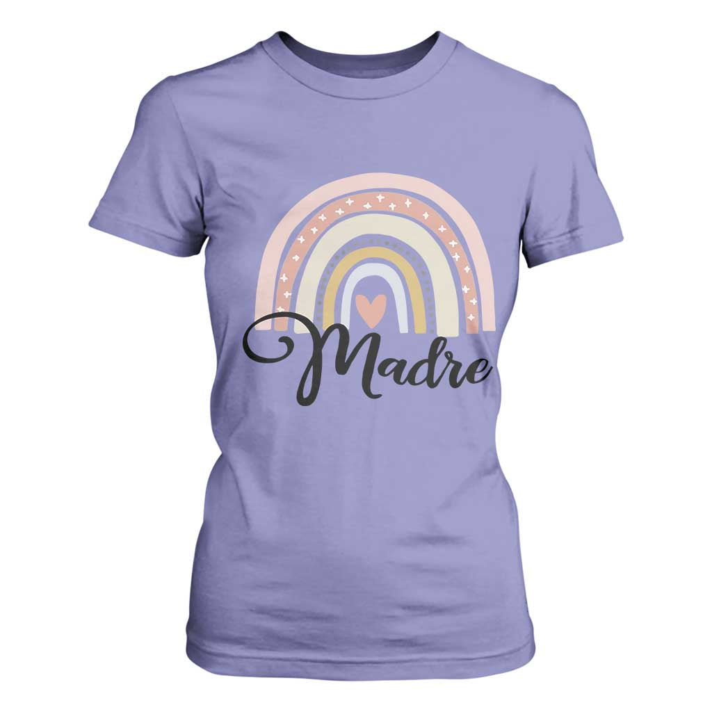 Funny Spanish Latina Mom Madre T Shirt For Women Cute Rainbow TS11 Violet Print Your Wear