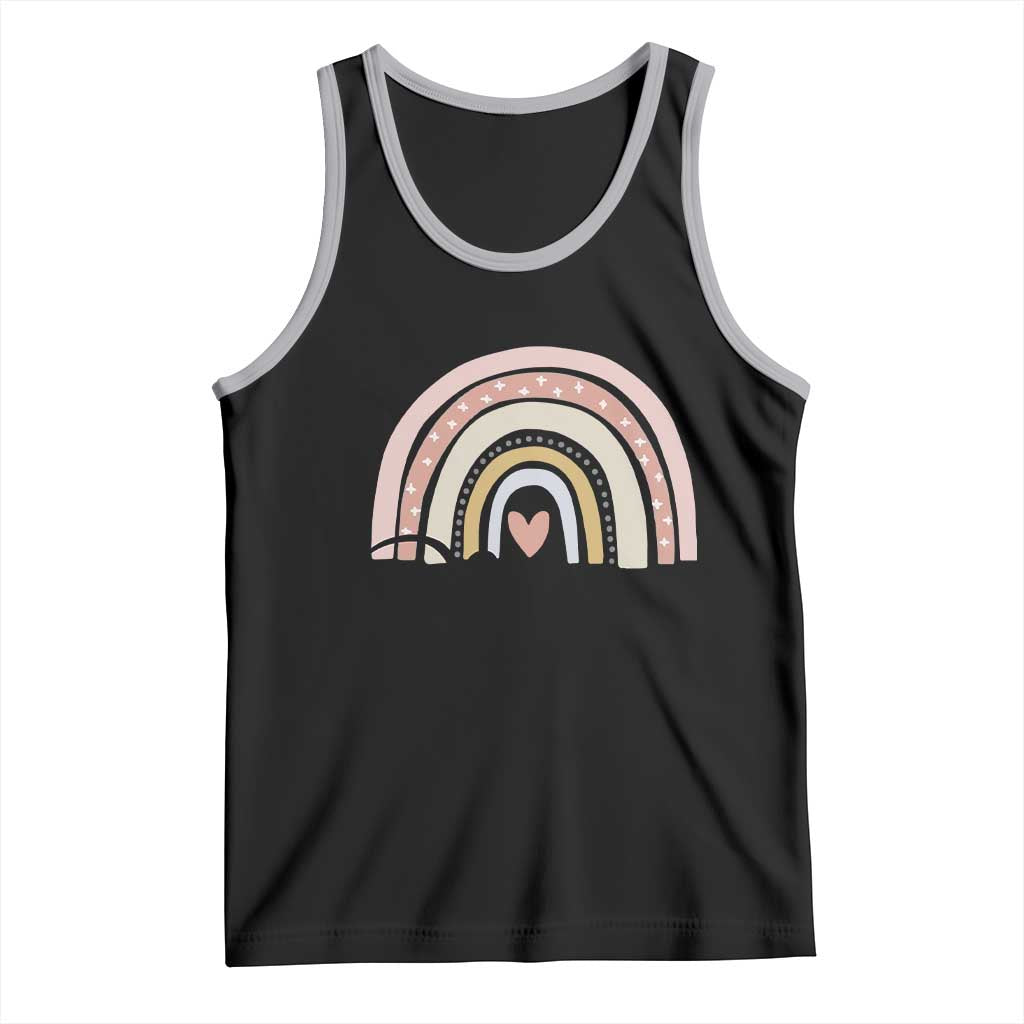 Funny Spanish Latina Mom Madre Tank Top Cute Rainbow TS11 Black Athletic Heather Print Your Wear