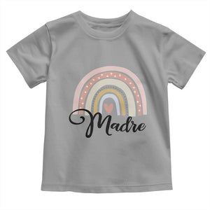 Funny Spanish Latina Mom Madre Toddler T Shirt Cute Rainbow TS11 Sport Gray Print Your Wear