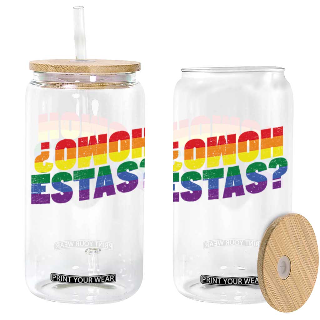Funny Spanish Mexican Homo Estas Glass Can Gay Pride Ally LGBTQ Month TS11 Black Print Your Wear