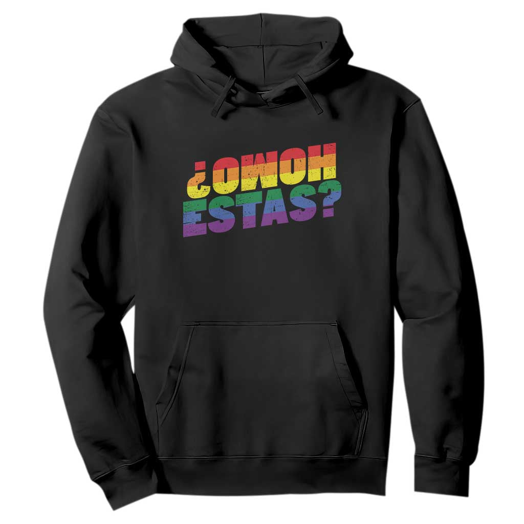 Funny Spanish Mexican Homo Estas Hoodie Gay Pride Ally LGBTQ Month TS11 Black Print Your Wear