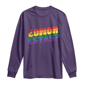 Funny Spanish Mexican Homo Estas Long Sleeve Shirt Gay Pride Ally LGBTQ Month TS11 Purple Print Your Wear
