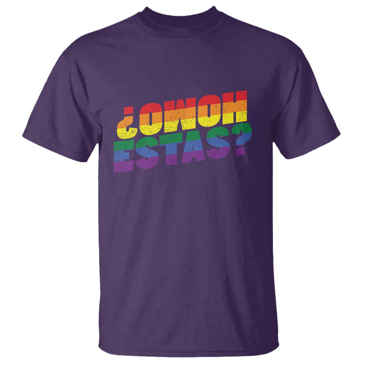 Funny Spanish Mexican Homo Estas T Shirt Gay Pride Ally LGBTQ Month TS11 Purple Print Your Wear