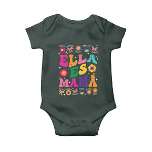 Funny Spanish Mom Baby Onesie Ella Es Mama Latina Mother's Day TS11 Print Your Wear