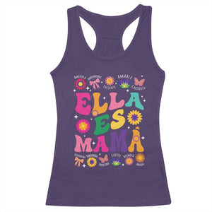 Funny Spanish Mom Racerback Tank Top Ella Es Mama Latina Mother's Day TS11 Purple Print Your Wear