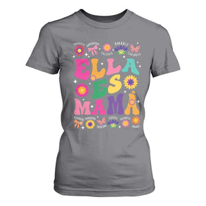 Funny Spanish Mom T Shirt For Women Ella Es Mama Latina Mother's Day TS11 Charcoal Print Your Wear