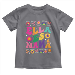Funny Spanish Mom Toddler T Shirt Ella Es Mama Latina Mother's Day TS11 Charcoal Print Your Wear
