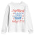 Funny Spilling The Tea Since 1776 Youth Sweatshirt Us History Teacher 4th Of July TS11 White Print Your Wear