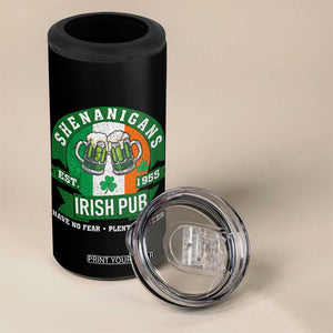 Funny St Patrick's Day Beer Drinking 4 in 1 Can Cooler Tumbler Shenanigans Irish Pub Have No Fear Plenty Of Beer TS11 Print Your Wear