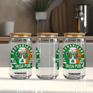 Funny St Patrick's Day Beer Drinking Glass Can Shenanigans Irish Pub Have No Fear Plenty Of Beer TS11 Print Your Wear
