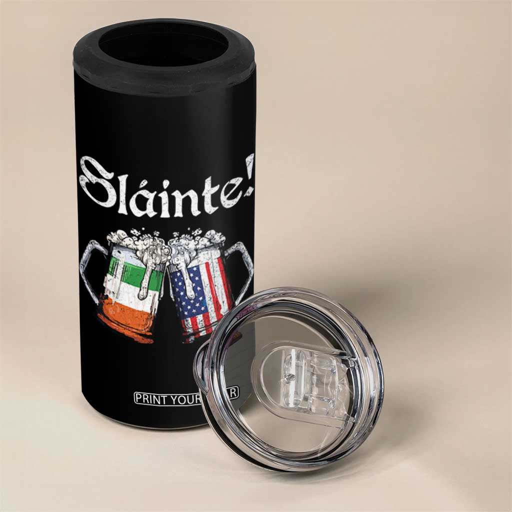 Funny St Patrick's Day Beer Drinking Slainte 4 in 1 Can Cooler Tumbler Irish American Beer TS11 Print Your Wear