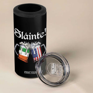 Funny St Patrick's Day Beer Drinking Slainte 4 in 1 Can Cooler Tumbler Irish American Beer TS11 Print Your Wear