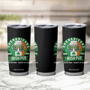 Funny St Patrick's Day Beer Drinking Tumbler Cup Shenanigans Irish Pub Have No Fear Plenty Of Beer TS11 Print Your Wear