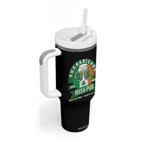 Funny St Patrick's Day Beer Drinking Tumbler With Handle Shenanigans Irish Pub Have No Fear Plenty Of Beer TS11 Print Your Wear